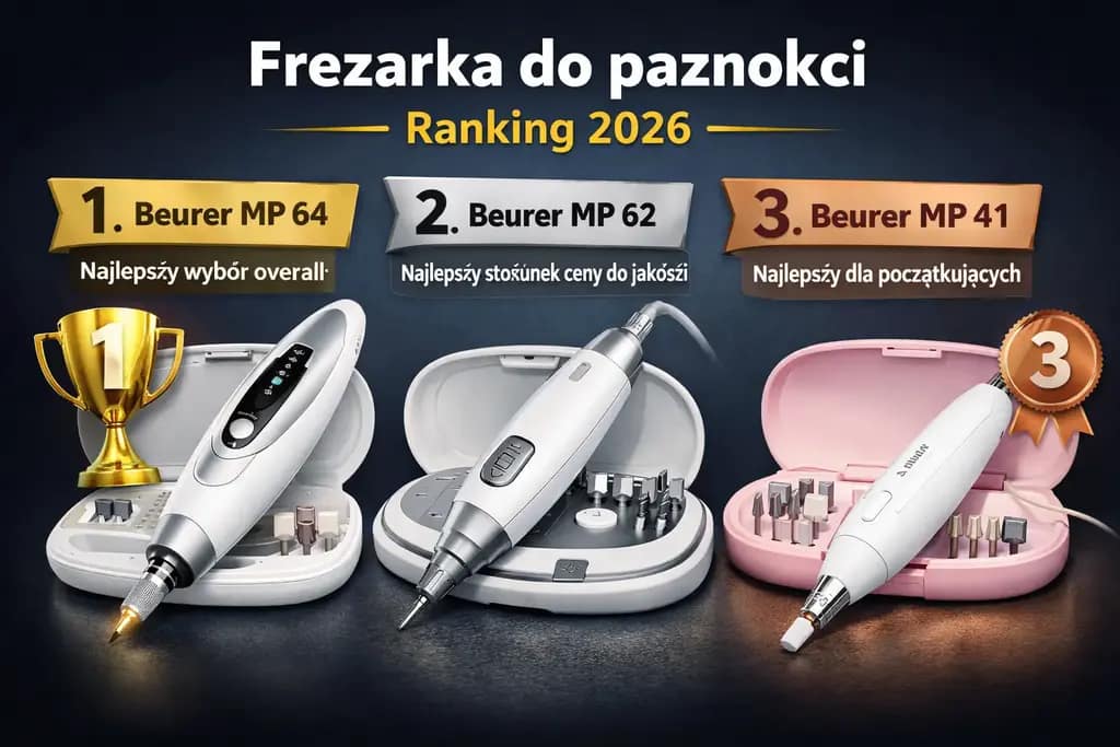 Frezarka do paznokci ranking 2026 – TOP 3 modele (Test, Opinie, Porównanie)