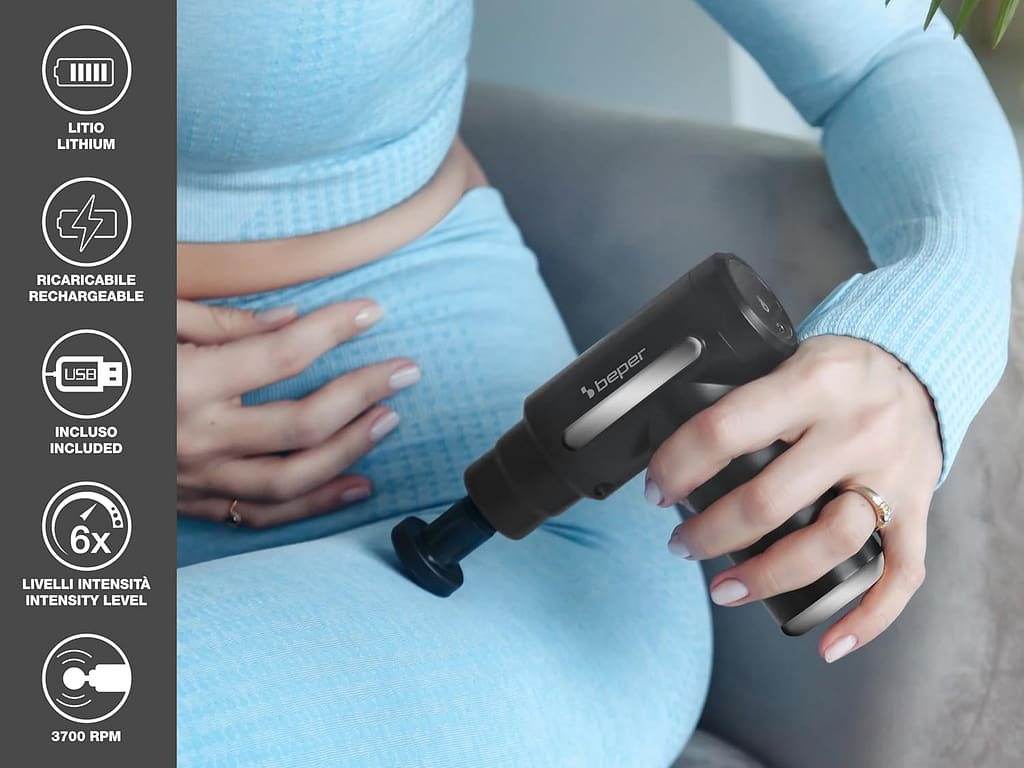 BEPER Pistolet do Masażu – Kompleksowe Rozwiązanie dla Relaksu i Regeneracji Mięśni