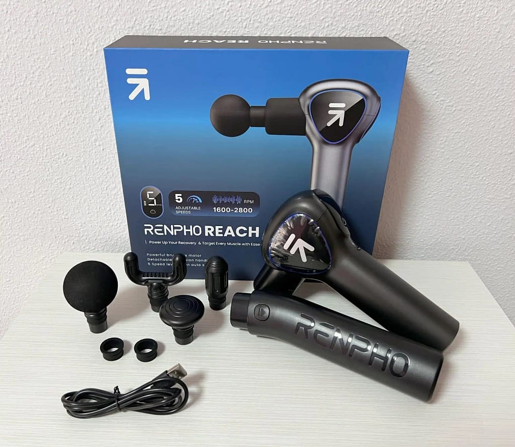 Jednym z modeli, który szczególnie przyciąga uwagę, jest RENPHO Reach mini pistolet do masażu.