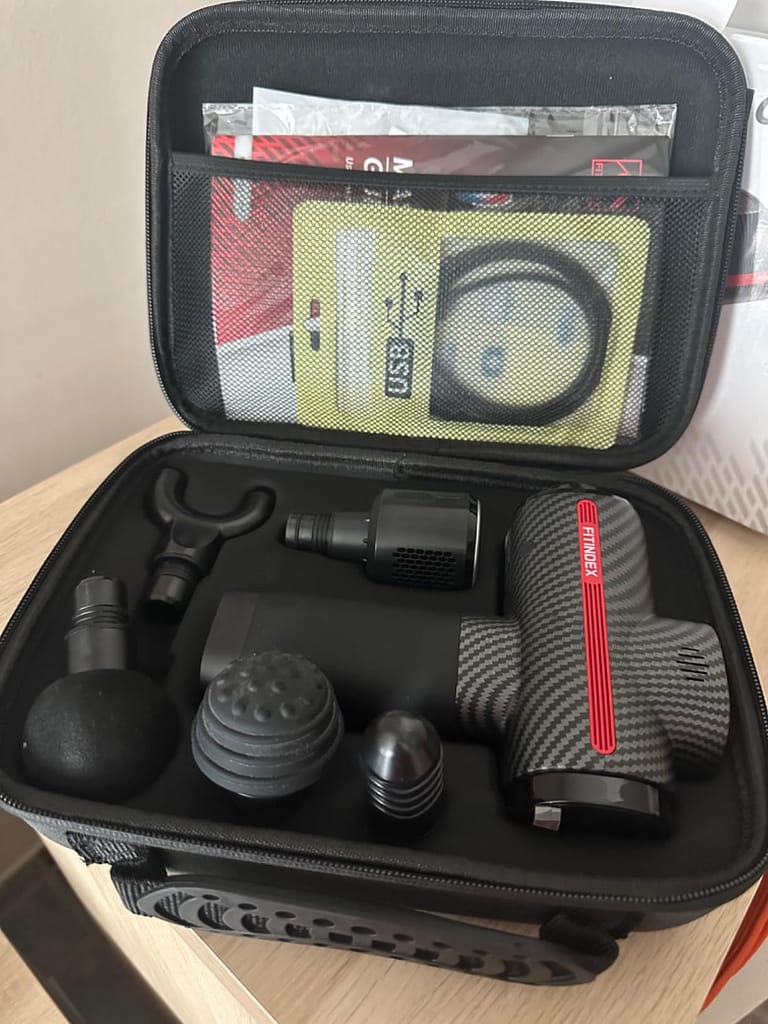 FITINDEX Pistolet do Masażu – Kompleksowa Regeneracja Mięśni w Domowym Zaciszu